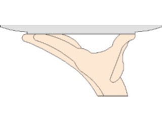 Sticker Custom Preview Image #054637 Entertainment Dining Hand Tray