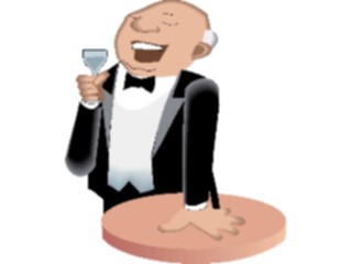 Sticker Custom Preview Image #054652 Entertainment Dining Man Enjoyinga Drink2