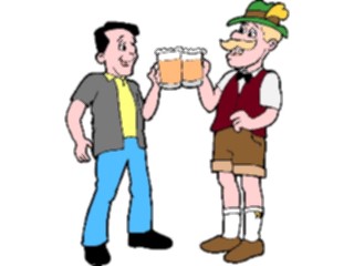 Sticker Custom Preview Image #054665 Entertainment Dining Men Toasting2
