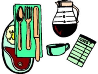 Sticker Custom Preview Image #054681 Entertainment Dining Restaurant Place Setting