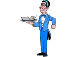 Sticker Custom Preview Image #054691 Entertainment Dining Serving Papers
