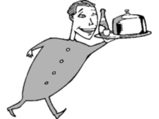 Sticker Custom Preview Image #054722 Entertainment Dining Waiter17