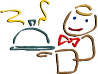 Sticker Custom Preview Image #054727 Entertainment Dining Waiter22