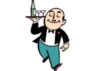 Sticker Custom Preview Image #054737 Entertainment Dining Waiter32