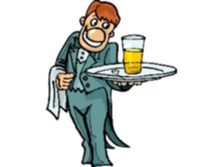 Sticker Custom Preview Image #054762 Entertainment Dining Waiter57