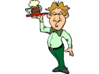 Sticker Custom Preview Image #054768 Entertainment Dining Waiter63