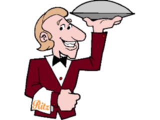 Sticker Custom Preview Image #054770 Entertainment Dining Waiter65