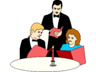 Sticker Custom Preview Image #054775 Entertainment Dining Waiter Customers1