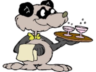 Sticker Custom Preview Image #054778 Entertainment Dining Waiter Dog2