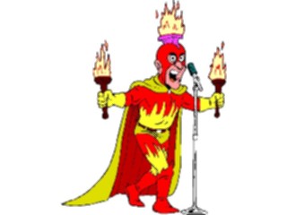 Sticker Custom Preview Image #055236 Entertainment Miscellaneous Firey Performer