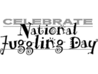 Sticker Custom Preview Image #055291 Entertainment Miscellaneous National Juggling Day