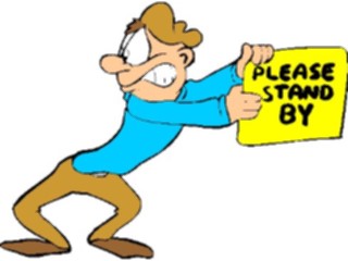 Sticker Custom Preview Image #055299 Entertainment Miscellaneous Please Stand By