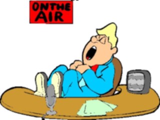 Sticker Custom Preview Image #055315 Entertainment Miscellaneous Radio Host Sleeping