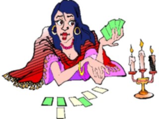 Sticker Custom Preview Image #055331 Entertainment Miscellaneous Tarot Card Reader