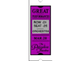 Sticker Custom Preview Image #055333 Entertainment Miscellaneous Ticket1