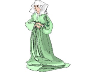 Sticker Custom Preview Image #055366 Fantasy Medieval Images14th Century Woman2