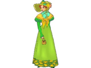 Sticker Custom Preview Image #055385 Fantasy Medieval Images19th Century Woman1