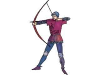 Sticker Custom Preview Image #055398 Fantasy Medieval Images Archer09