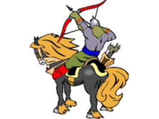 Sticker Custom Preview Image #055410 Fantasy Medieval Images Archeron Horseback1