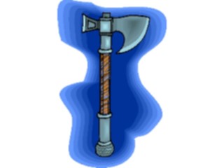 Sticker Custom Preview Image #055419 Fantasy Medieval Images Axe2