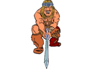 Sticker Custom Preview Image #055422 Fantasy Medieval Images Barbarian1