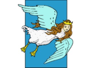 Sticker Custom Preview Image #055441 Fantasy Medieval Images Bird Woman2