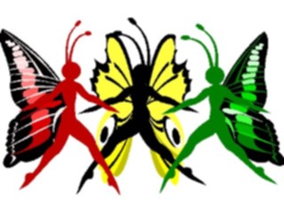 Sticker Custom Preview Image #055460 Fantasy Medieval Images Butterfly People