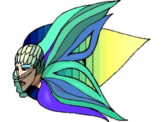 Sticker Custom Preview Image #055461 Fantasy Medieval Images Butterfly Woman1