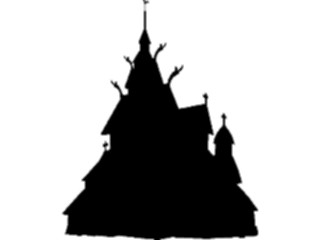 Sticker Custom Preview Image #055543 Fantasy Medieval Images Castle Silhouette02