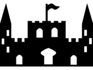 Sticker Custom Preview Image #055555 Fantasy Medieval Images Castle Silhouette14