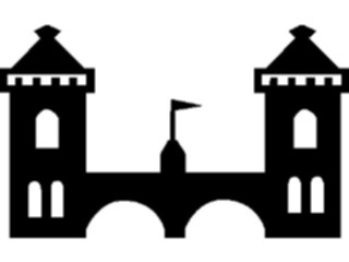 Sticker Custom Preview Image #055569 Fantasy Medieval Images Castle Silhouette28