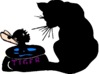 Sticker Custom Preview Image #055579 Fantasy Medieval Images Cat Fairy