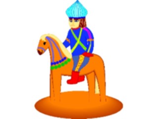 Sticker Custom Preview Image #055599 Fantasy Medieval Images Childon Horseback