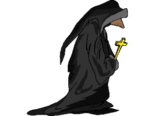 Sticker Custom Preview Image #055603 Fantasy Medieval Images Cloaked Figure
