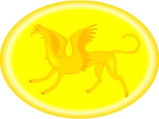 Sticker Custom Preview Image #055612 Fantasy Medieval Images Coin Griffin