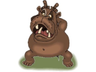 Sticker Custom Preview Image #055690 Fantasy Medieval Images Creature Hippo