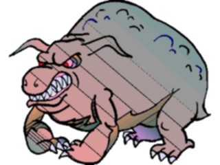 Sticker Custom Preview Image #055738 Fantasy Medieval Images Demon Bull