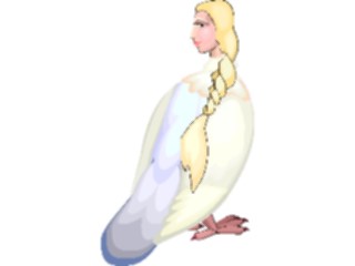 Sticker Custom Preview Image #055749 Fantasy Medieval Images Dove Woman