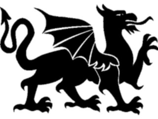 Sticker Custom Preview Image #055777 Fantasy Medieval Images Dragon028