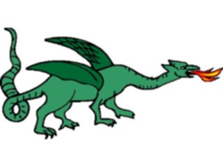 Sticker Custom Preview Image #055809 Fantasy Medieval Images Dragon060