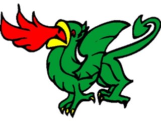 Sticker Custom Preview Image #055817 Fantasy Medieval Images Dragon068