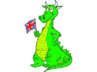 Sticker Custom Preview Image #055899 Fantasy Medieval Images Dragon British