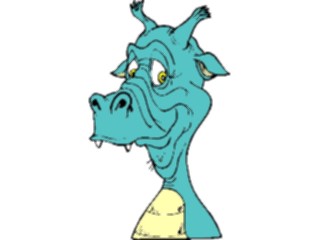 Sticker Custom Preview Image #055906 Fantasy Medieval Images Dragon Face3