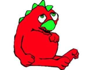 Sticker Custom Preview Image #055924 Fantasy Medieval Images Dragon Sick