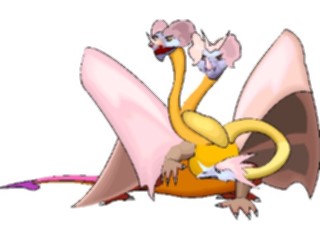 Sticker Custom Preview Image #055932 Fantasy Medieval Images Dragon Three Headed4