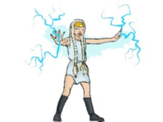 Sticker Custom Preview Image #055954 Fantasy Medieval Images Electric Woman