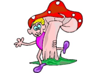 Sticker Custom Preview Image #055985 Fantasy Medieval Images Elfwith Mushroom