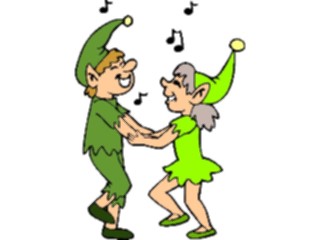 Sticker Custom Preview Image #055991 Fantasy Medieval Images Elves Dancing