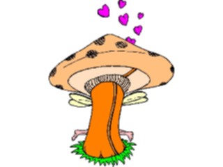 Sticker Custom Preview Image #055999 Fantasy Medieval Images Fairies Behinda Mushroom