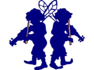 Sticker Custom Preview Image #056002 Fantasy Medieval Images Fairies Playing Violins